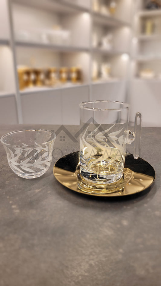 طقم شاي و قهوة / 18 قطعة - SOUQ ALAWANI