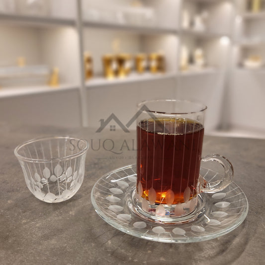 طقم شاي و قهوة 18 قطعة - SOUQ ALAWANI