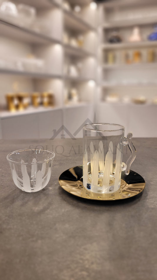 طقم شاي و قهوة / 18 قطعة - SOUQ ALAWANI