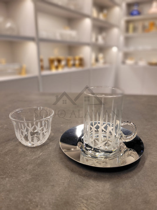 طقم شاي و قهوة 18 قطعة - SOUQ ALAWANI