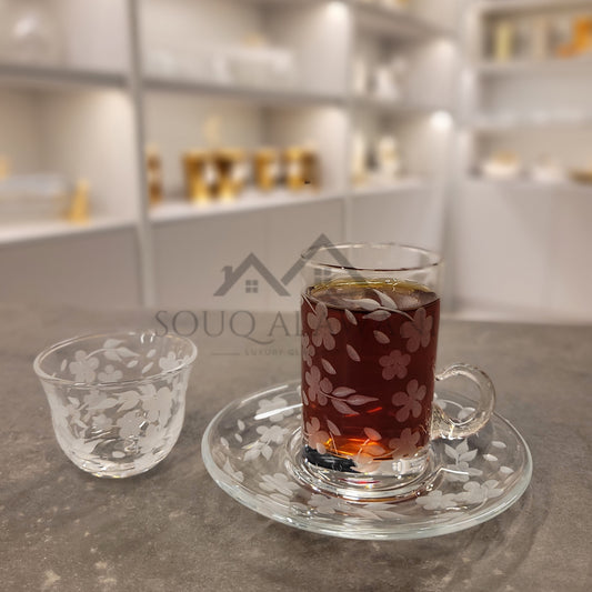 Rose Series / طقم شاي و قهوة 18 قطعة - SOUQ ALAWANI