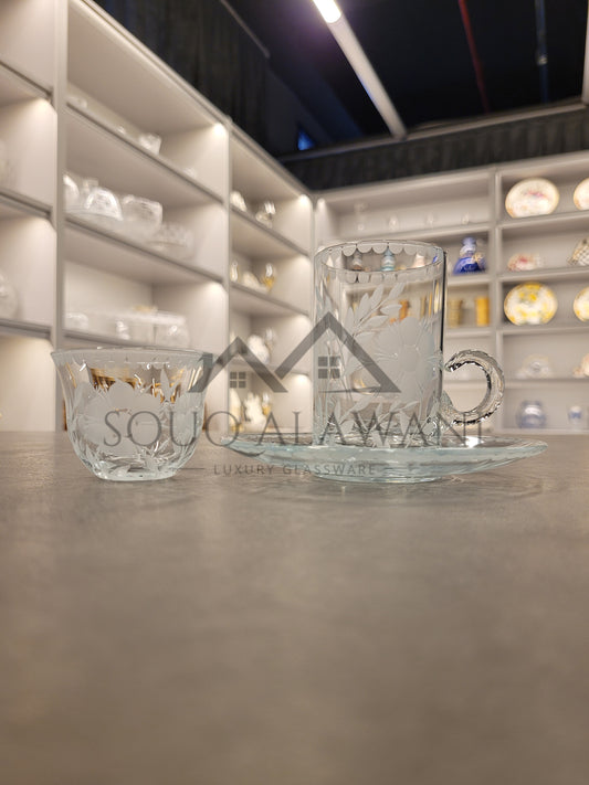 طقم شاي و قهوة 18 قطعة - SOUQ ALAWANI