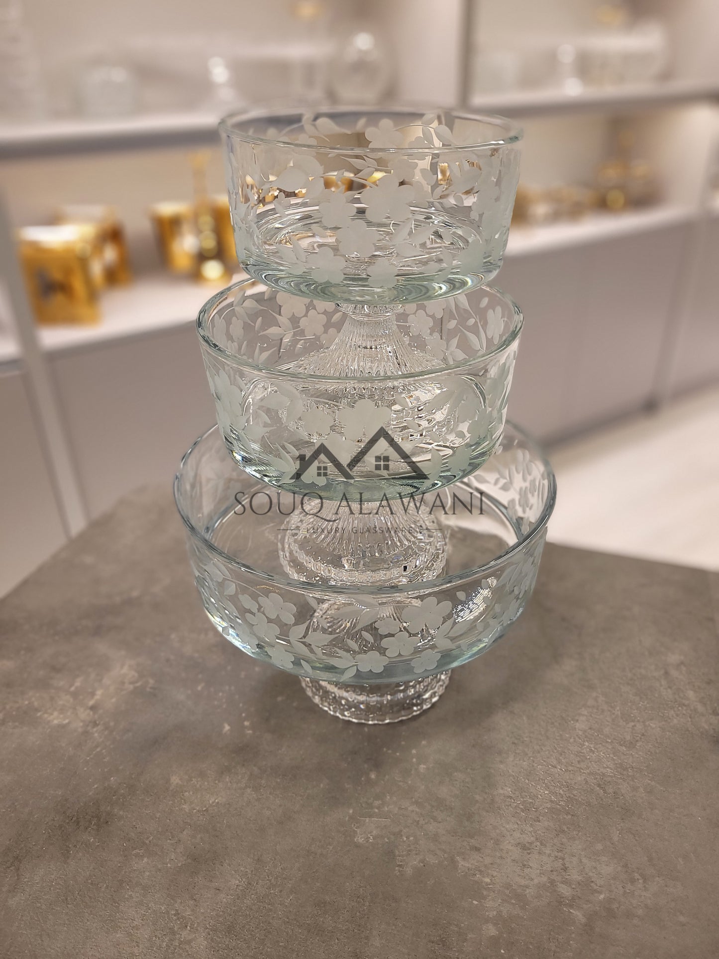 Rose Series / طقم ستاند حلى 3 قطع - SOUQ ALAWANI