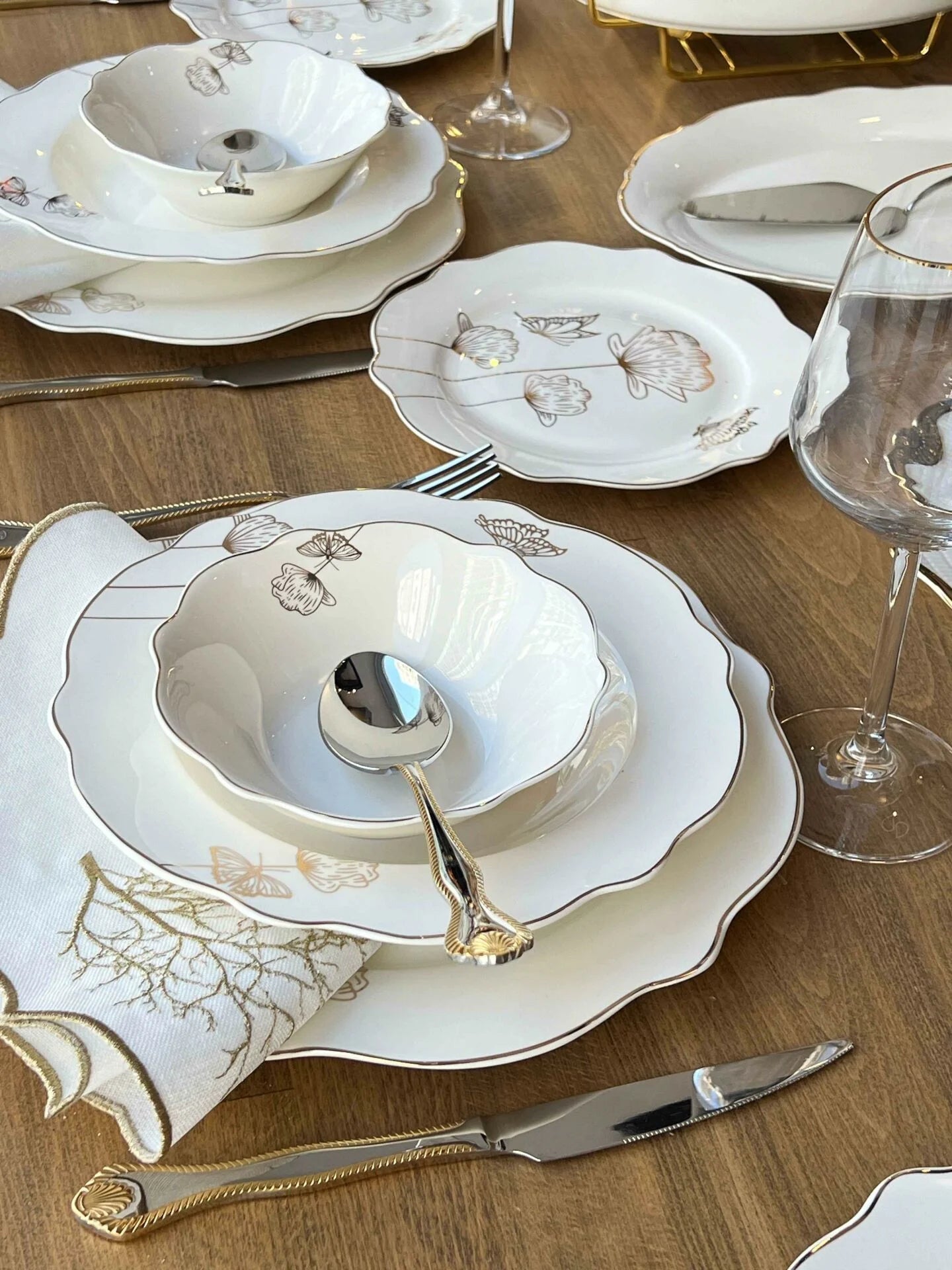 طقم سفرة 12 شخص -172- قطعة - SOUQ ALAWANI