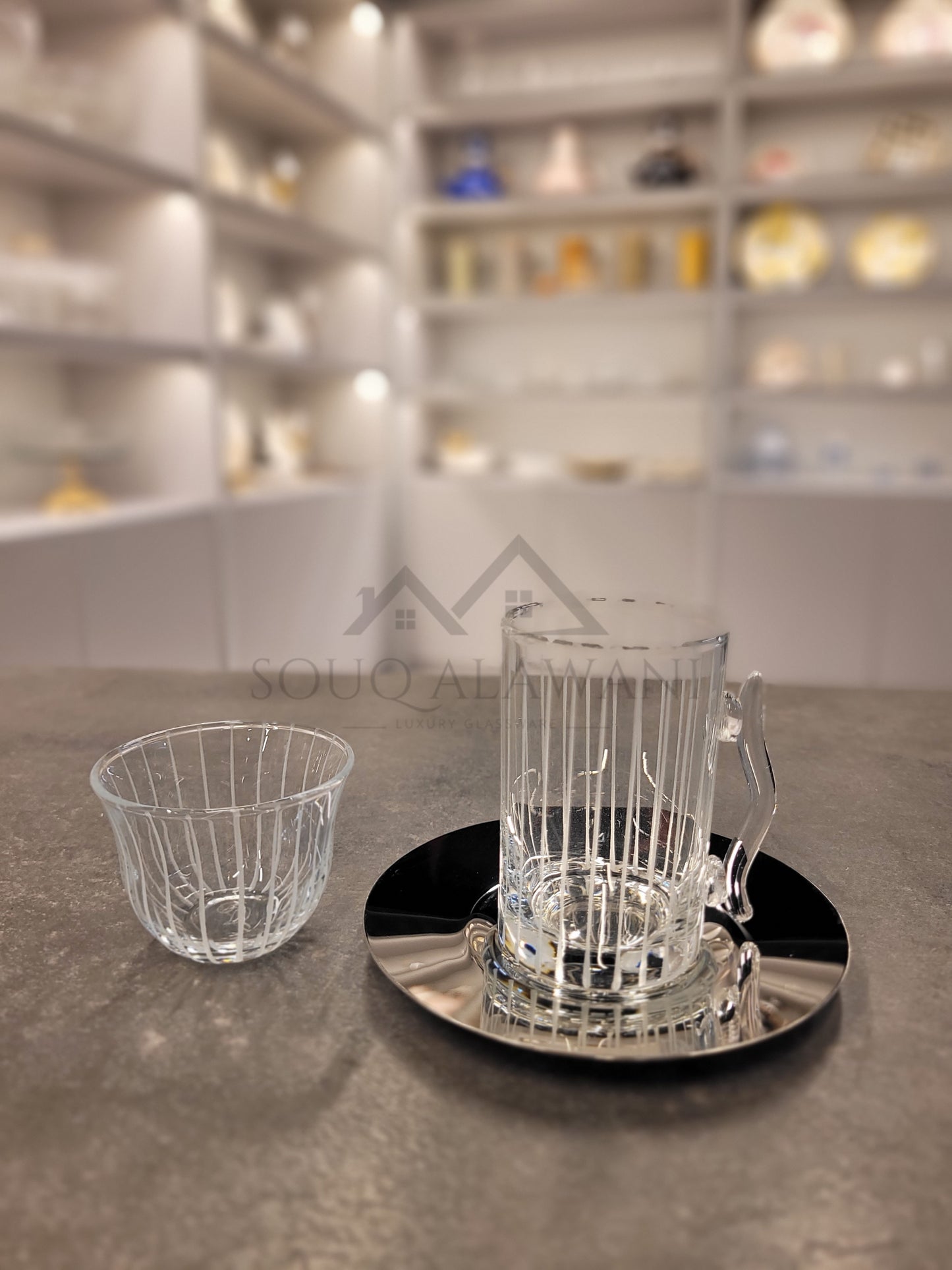 طقم شاي و قهوة 18 قطعة - SOUQ ALAWANI