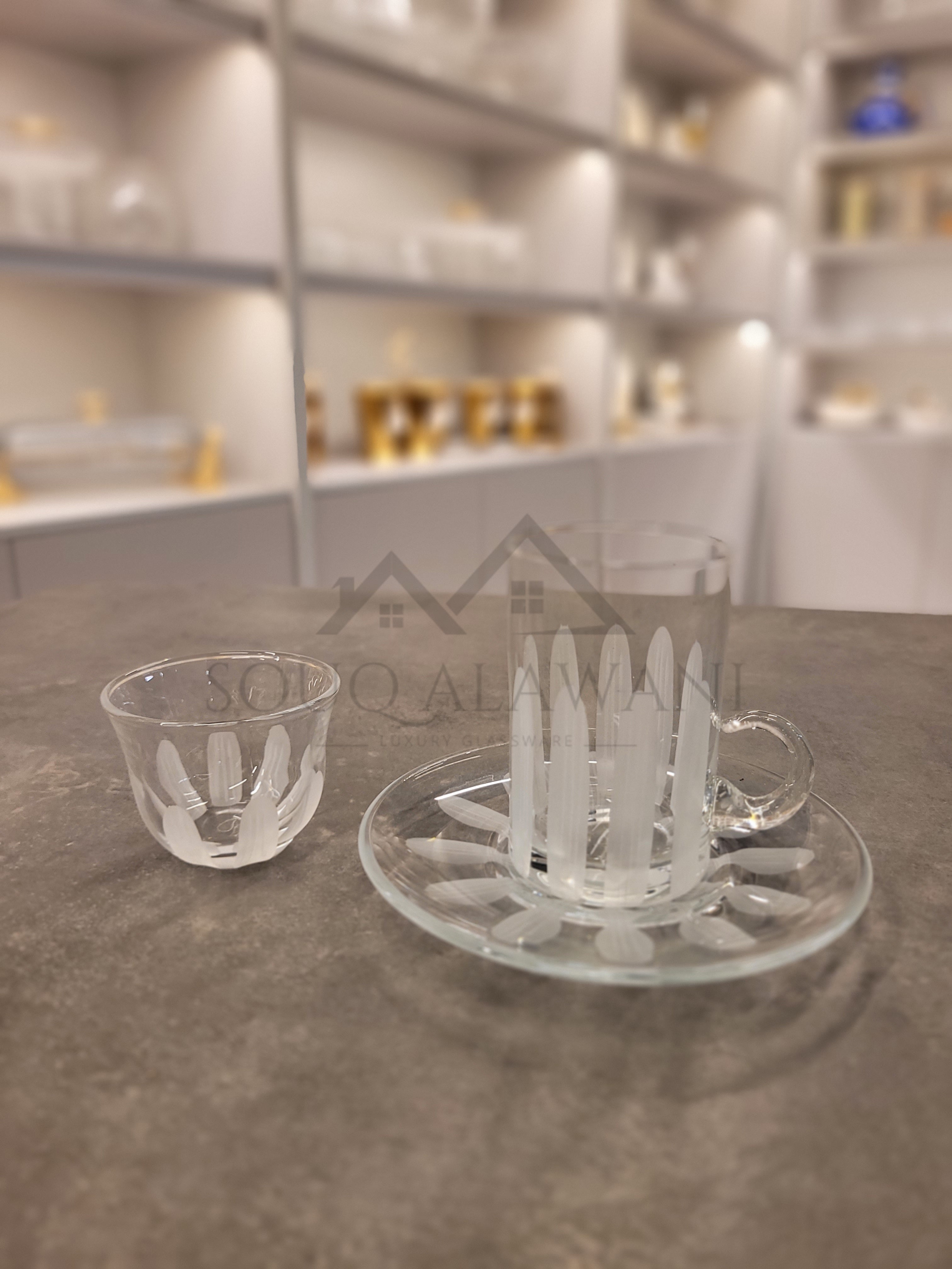 طقم شاي و قهوة 18 قطعة - SOUQ ALAWANI