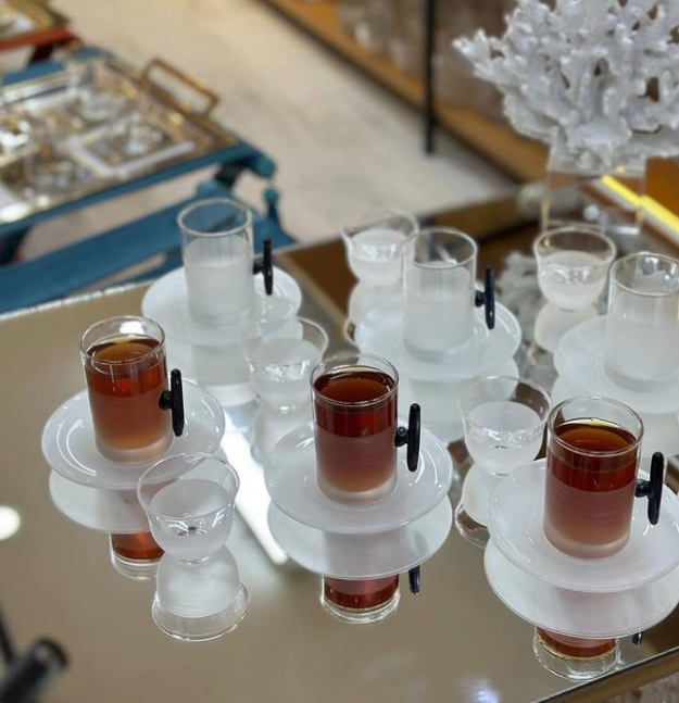 طقم شاي و قهوة 18 قطعة - SOUQ ALAWANI