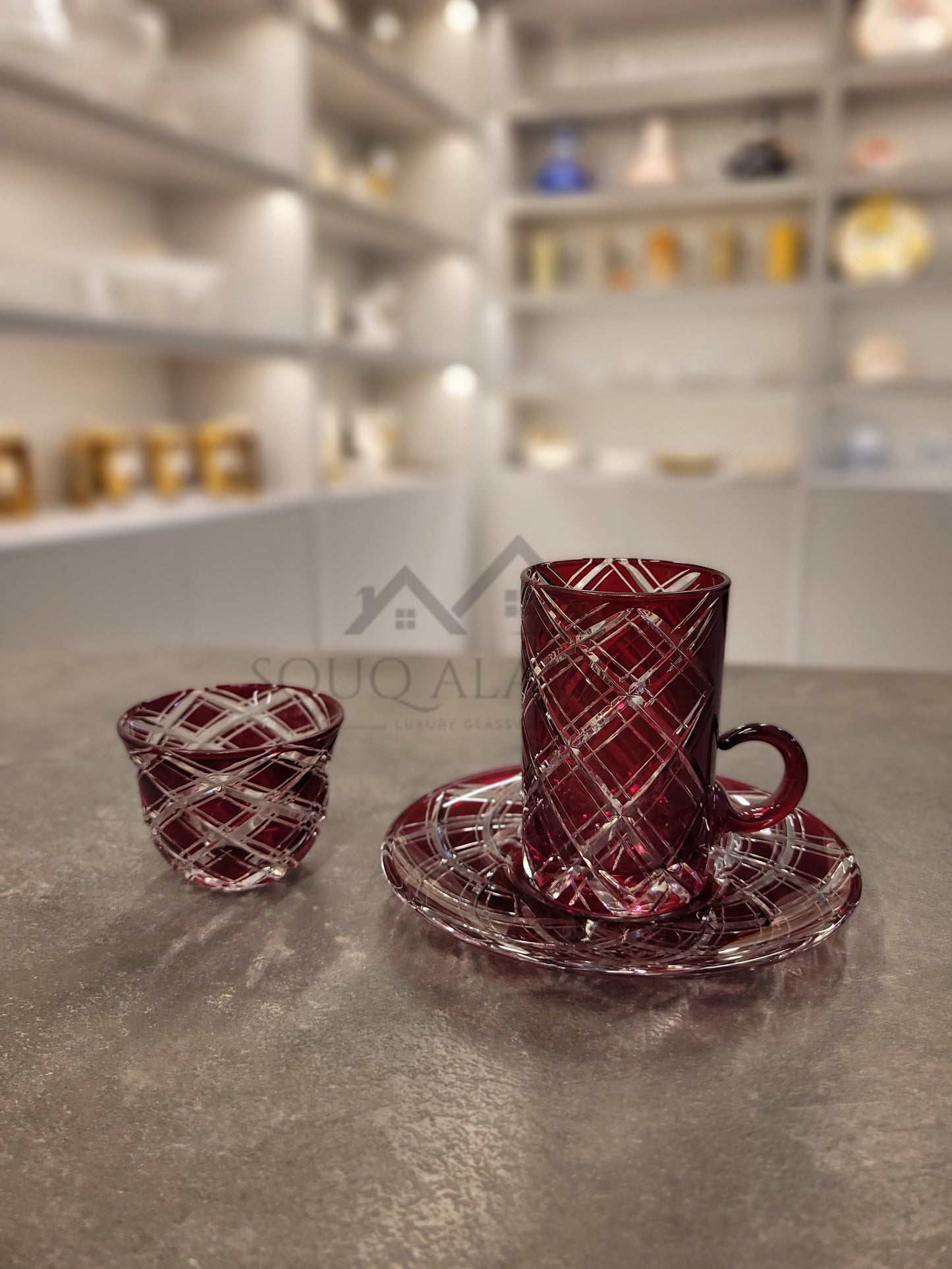 طقم شاي و قهوة 18 قطعة - SOUQ ALAWANI