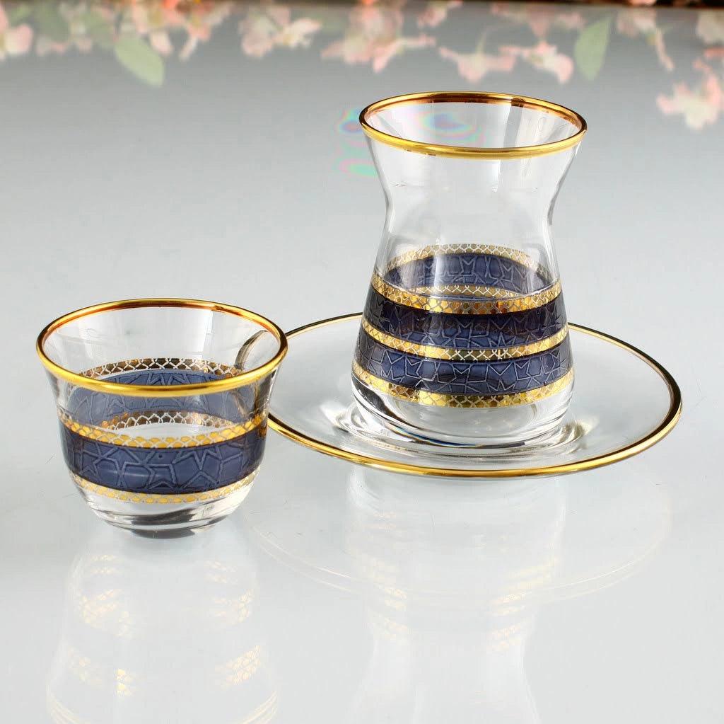 طقم شاي و قهوة 18 قطعة - SOUQ ALAWANI