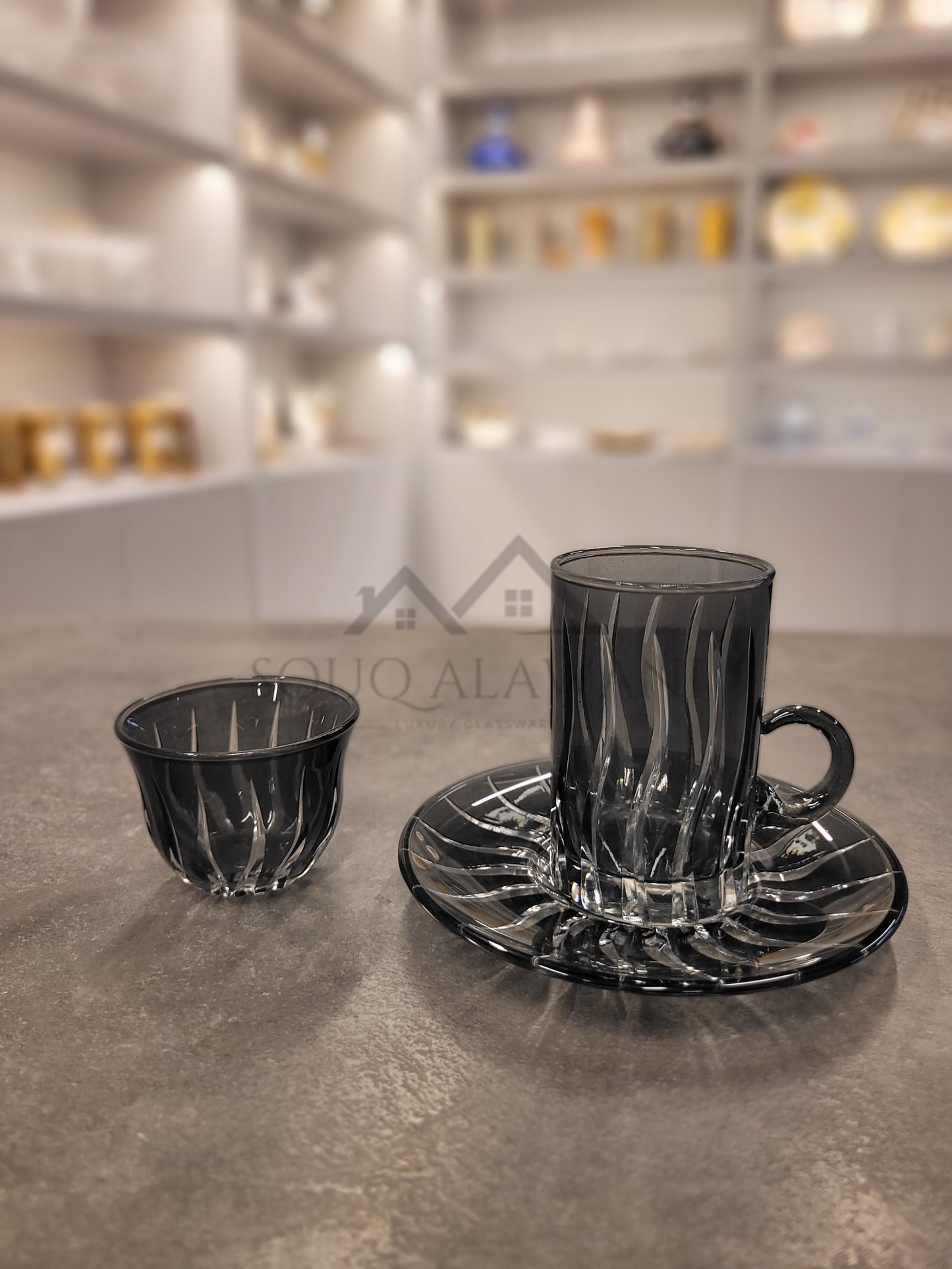 طقم شاي و قهوة 18 قطعة - SOUQ ALAWANI