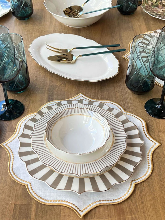 طقم سفرة 6 أشخاص -50- قطعة - SOUQ ALAWANI