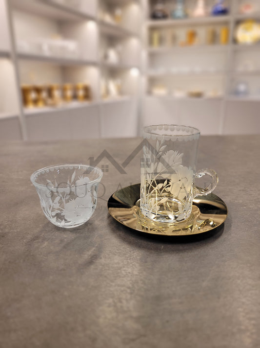 طقم شاي و قهوة 18 قطعة - SOUQ ALAWANI