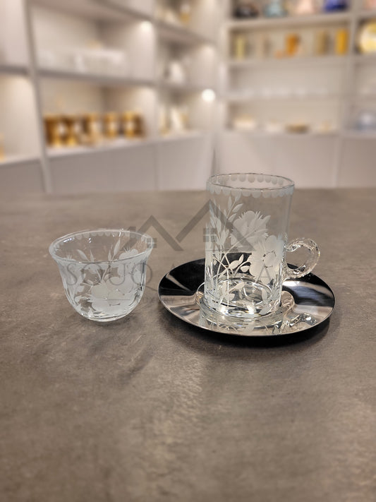 طقم شاي و قهوة 18 قطعة - SOUQ ALAWANI