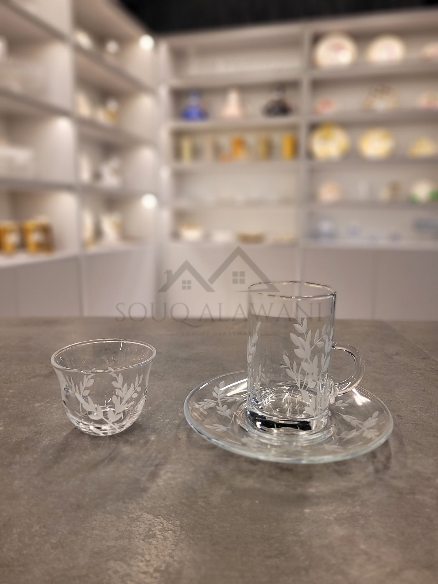 طقم شاي و قهوة 18 قطعة - SOUQ ALAWANI