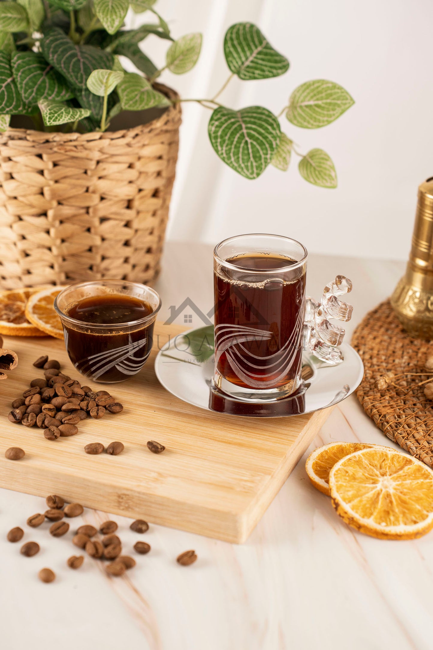 طقم شاي و قهوة 18 قطعة - SOUQ ALAWANI