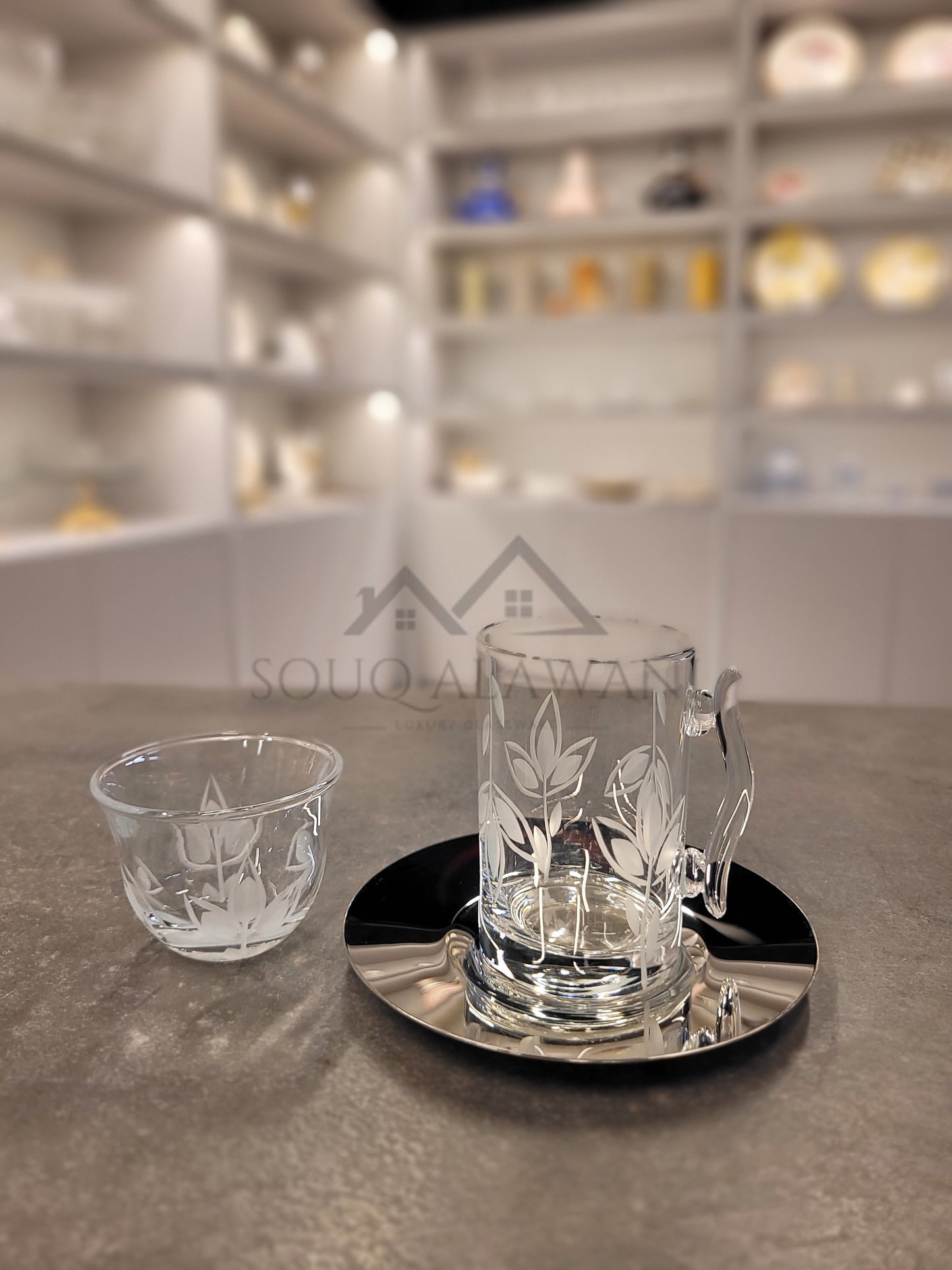 طقم شاي و قهوة 18 قطعة - SOUQ ALAWANI