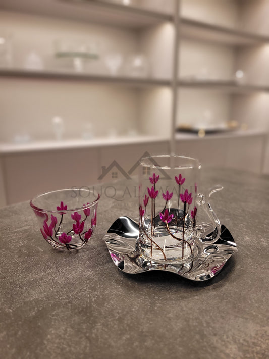 طقم شاي و قهوة 18 قطعة - SOUQ ALAWANI