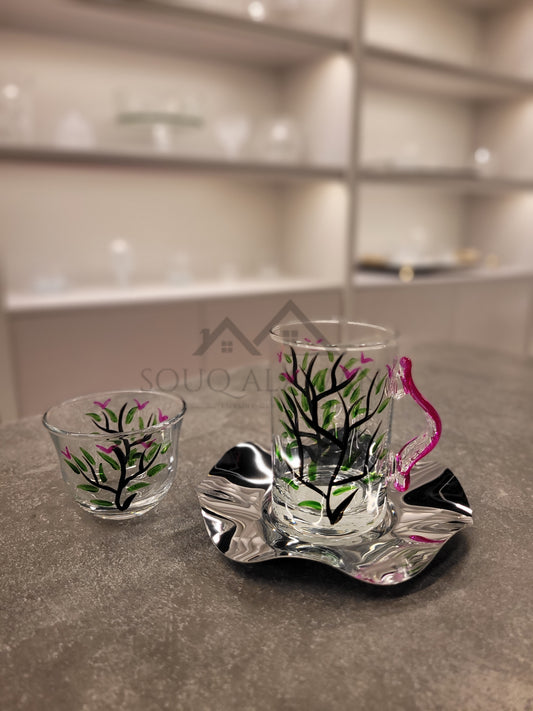 طقم شاي و قهوة 18 قطعة - SOUQ ALAWANI