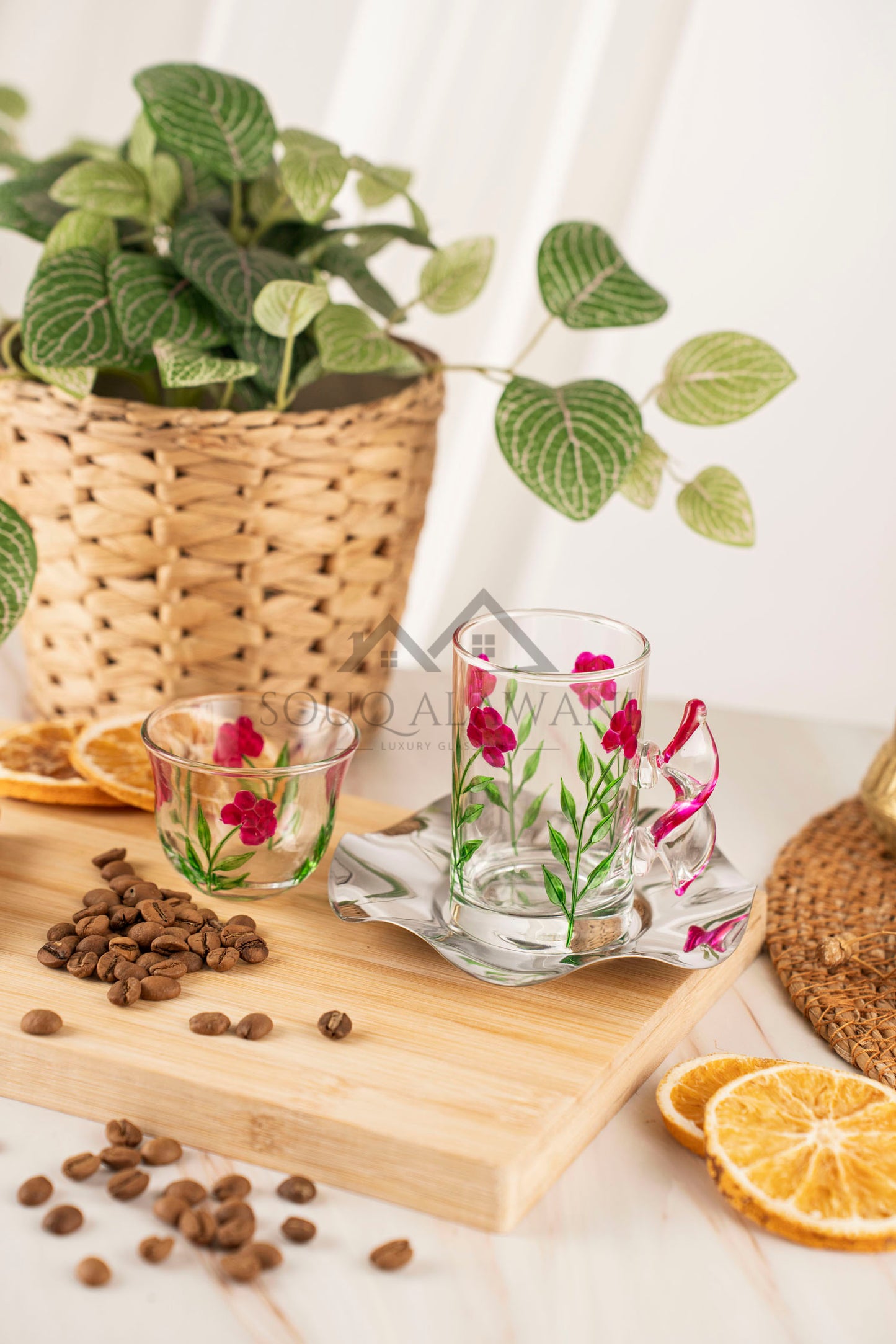 طقم شاي و قهوة 18 قطعة