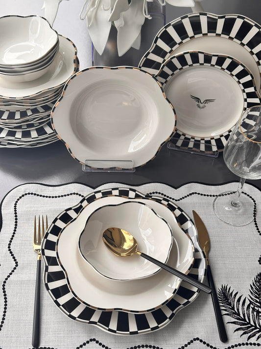 طقم سفرة 24 قطعة / 6 أشخاص - SOUQ ALAWANI