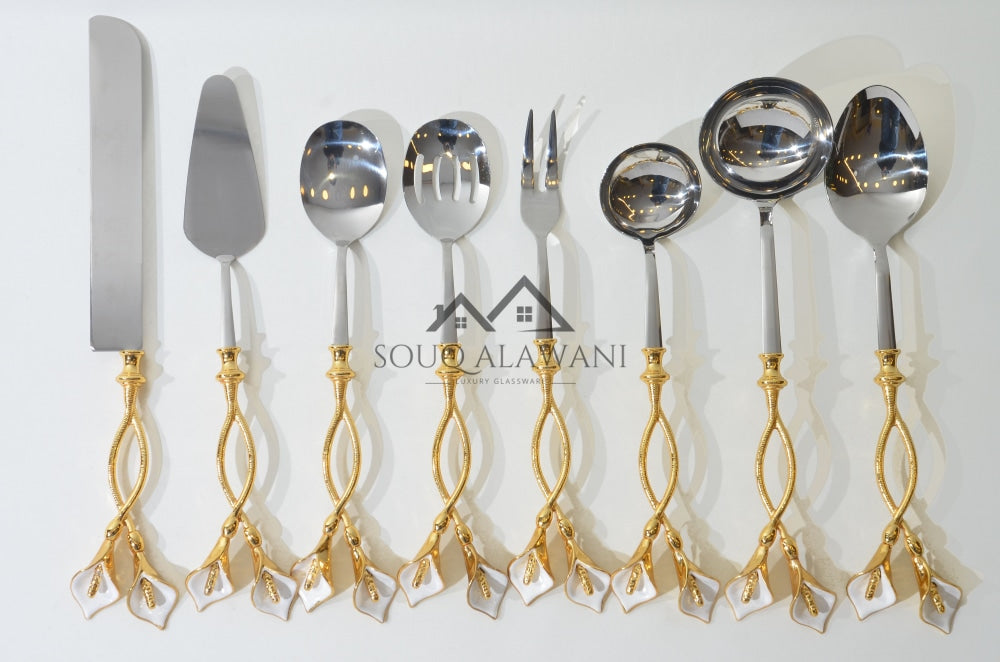 طقم ملاعق تقديم 8 قطع - SOUQ ALAWANI