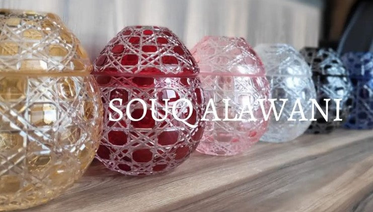 علب مناديل زجاجية - SOUQ ALAWANI