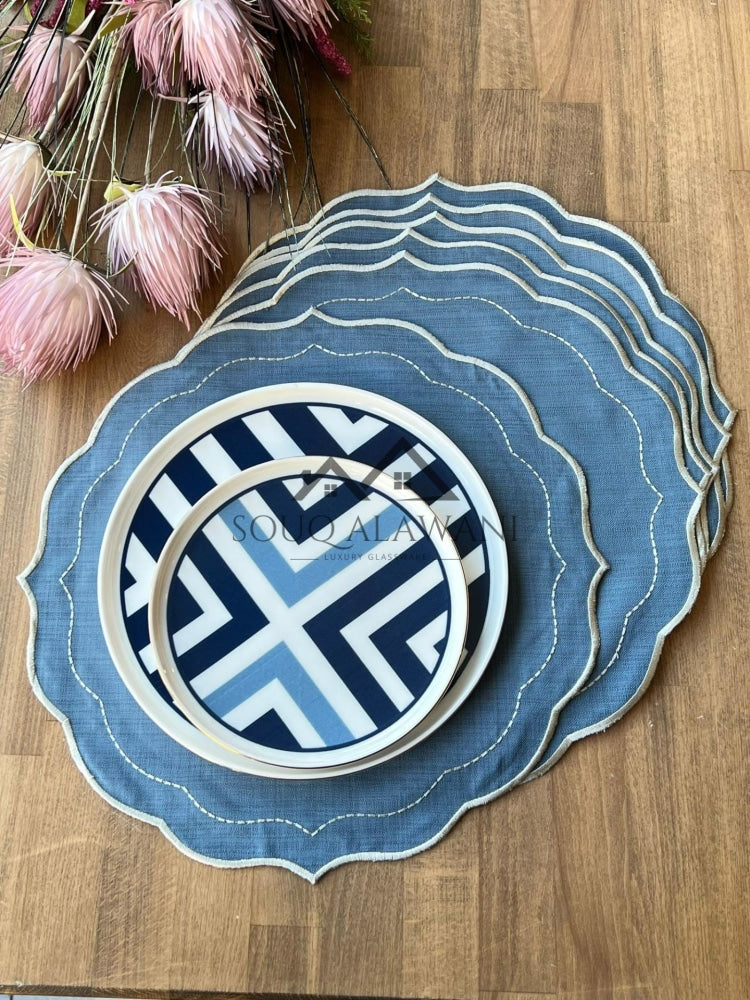 طقم مفارش & مناديل السفرة . 6 قطع - SOUQ ALAWANI