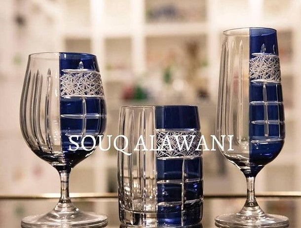 طقم ضيافة كريستال 18 قطعة - SOUQ ALAWANI