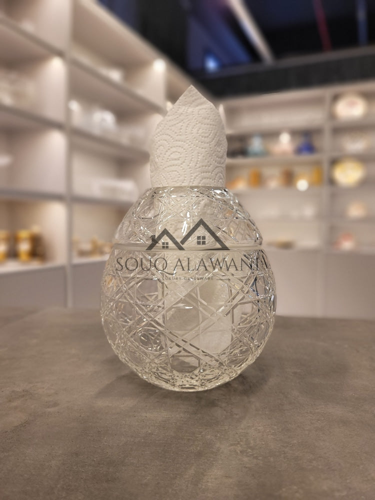 علبة مناديل لون شفاف - SOUQ ALAWANI