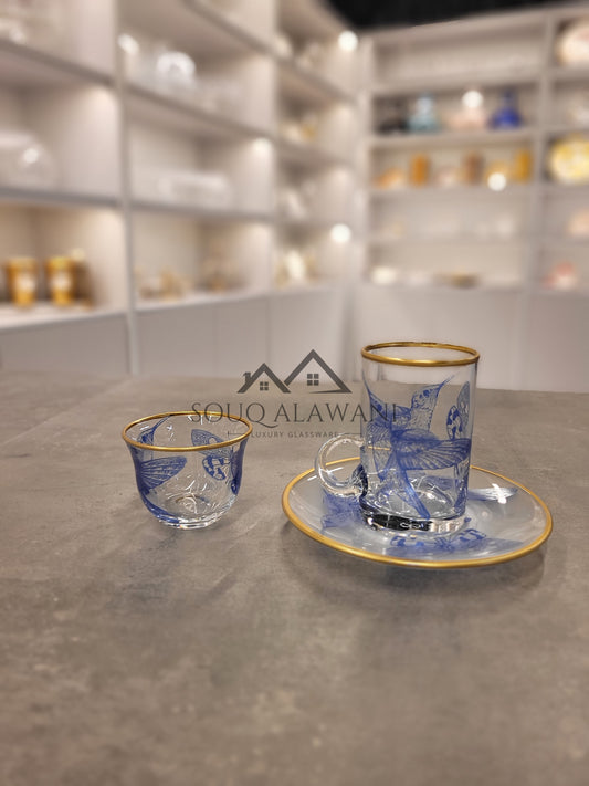 طقم شاي و قهوة 18 قطعة - SOUQ ALAWANI