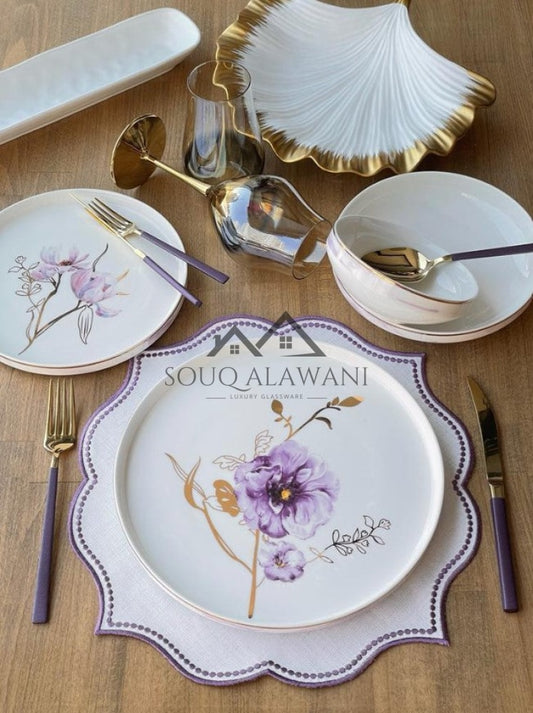 طقم سفرة 24 قطعة / 6 أشخاص - SOUQ ALAWANI