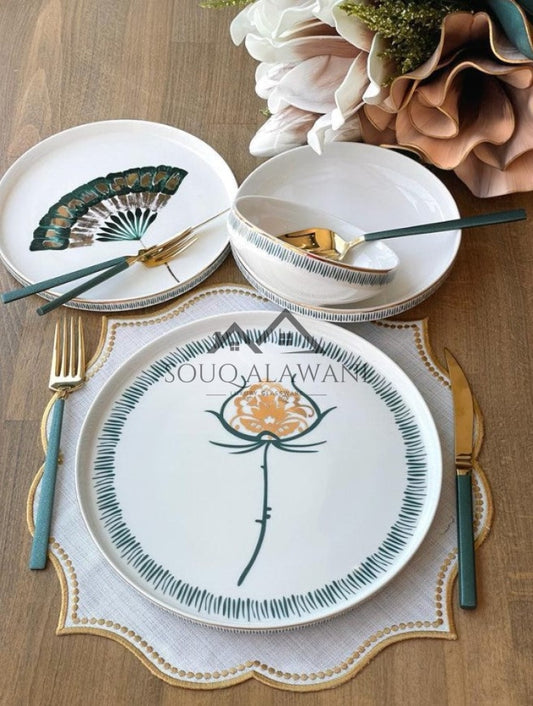 طقم سفرة 24 قطعة / 6 أشخاص - SOUQ ALAWANI