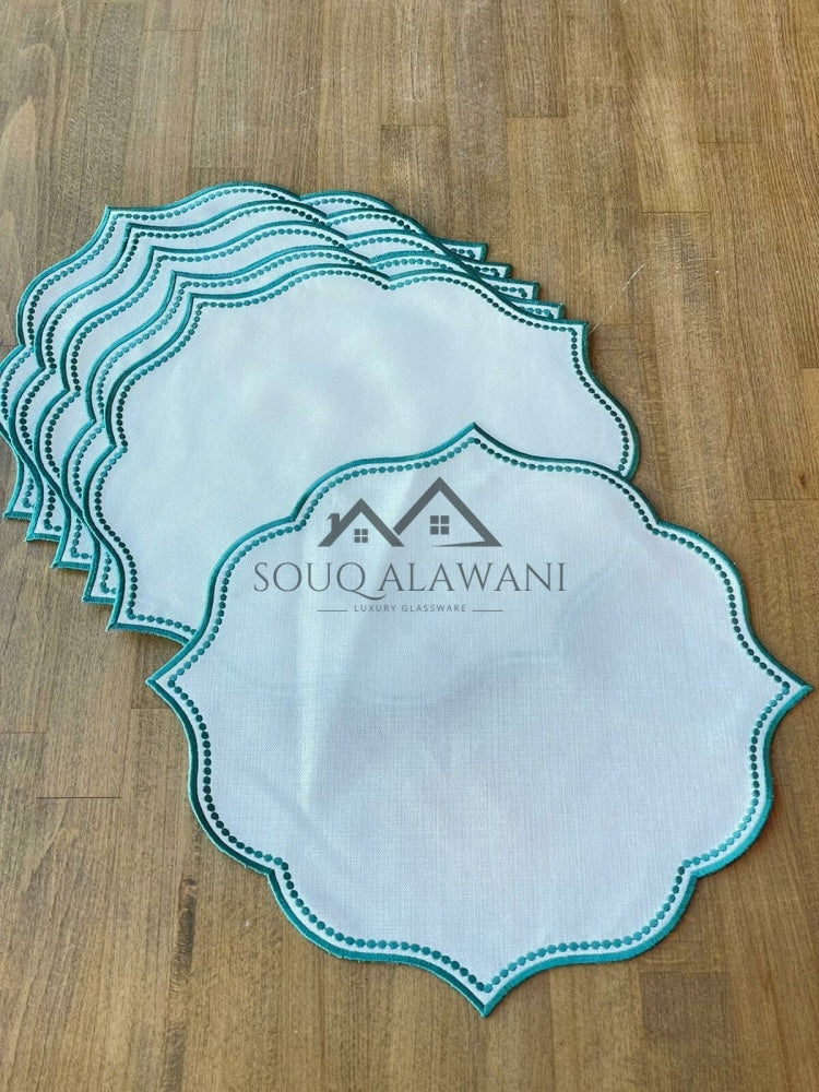 طقم مفارش & مناديل السفرة . 6 قطع - SOUQ ALAWANI