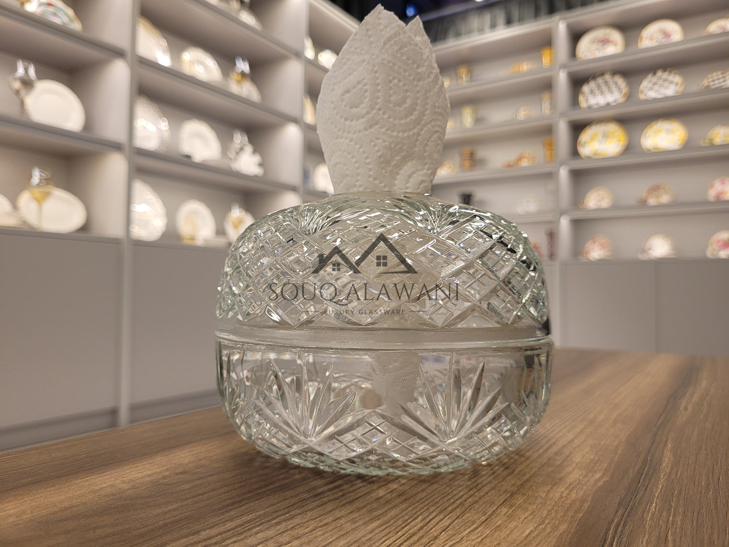 علب مناديل زجاجية - SOUQ ALAWANI