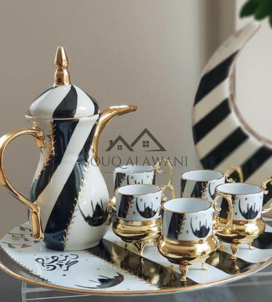 طقم قهوة تركية 8 قطع - SOUQ ALAWANI