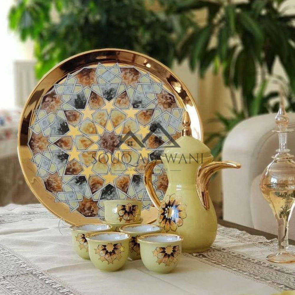 طقم قهوة عربية 8 قطع - SOUQ ALAWANI