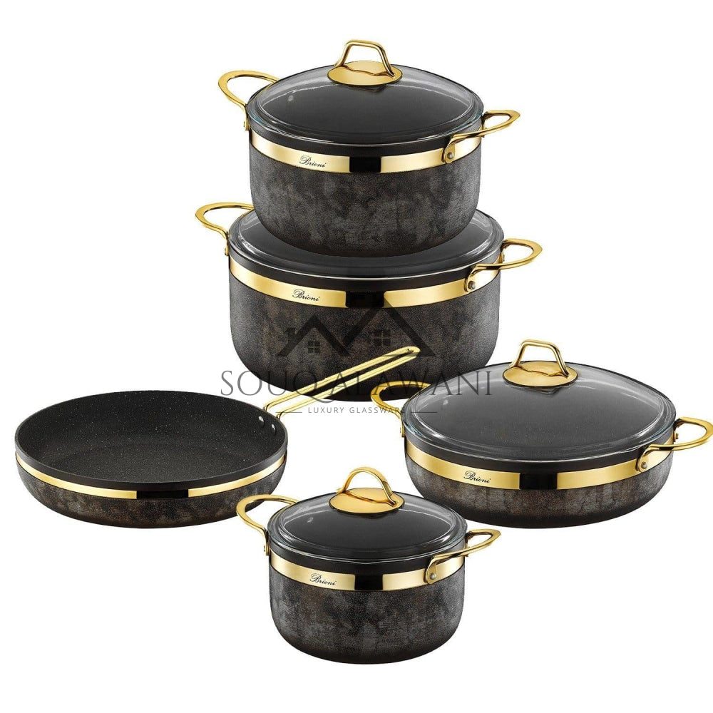 طقم قدور غرانيت فاخرة 9 قطع - SOUQ ALAWANI
