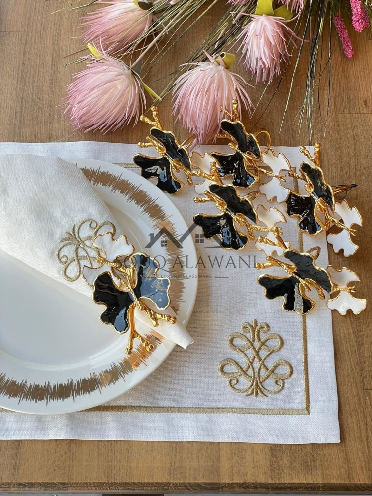 طقم حلقات مناديل سفرة 6 قطع - SOUQ ALAWANI