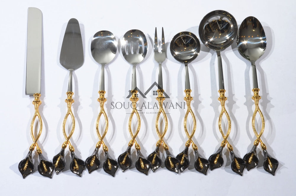 طقم ملاعق تقديم 8 قطع - SOUQ ALAWANI