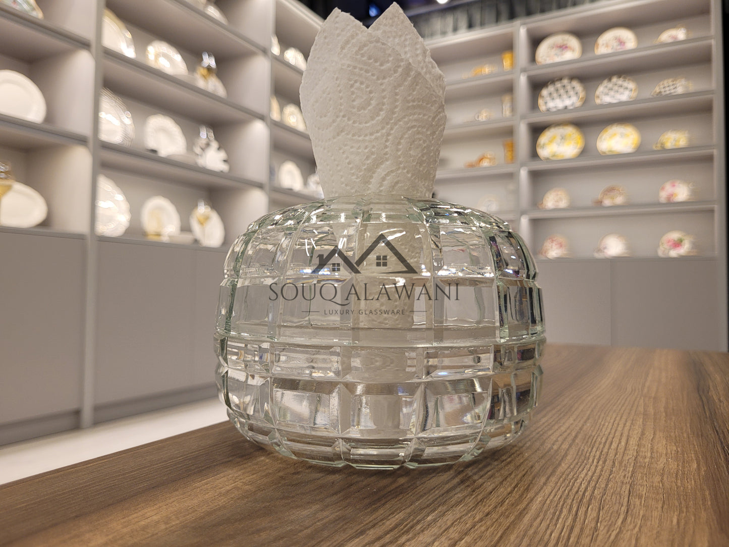 علب مناديل زجاجية - SOUQ ALAWANI