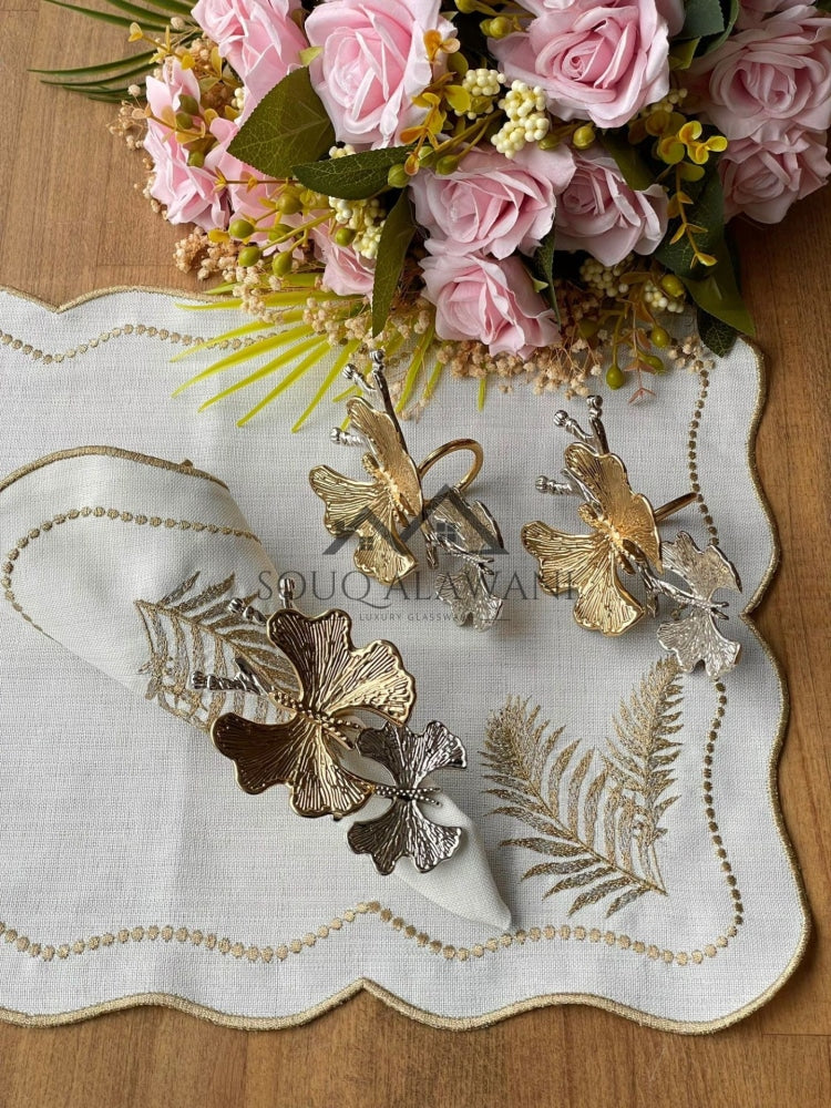 طقم حلقات مناديل سفرة 6 قطع - SOUQ ALAWANI