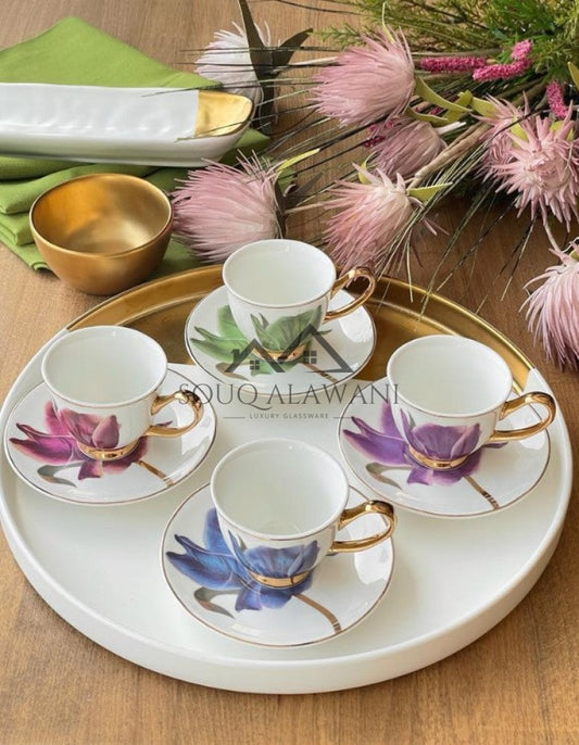 طقم فناجين قهوة 8 قطع - SOUQ ALAWANI