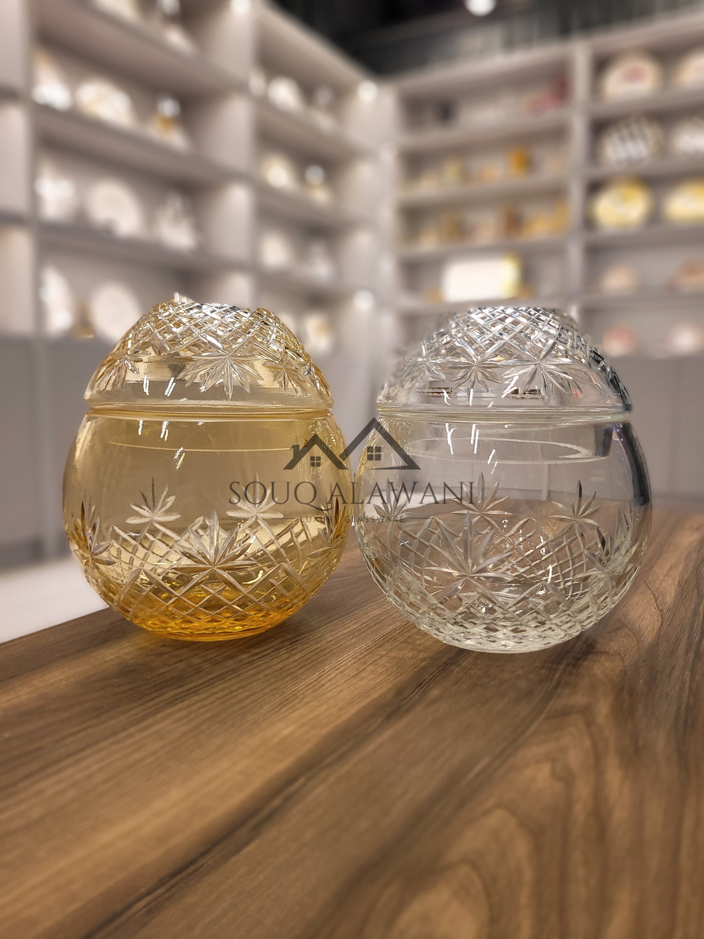 علب مناديل زجاجية فاخرة - SOUQ ALAWANI