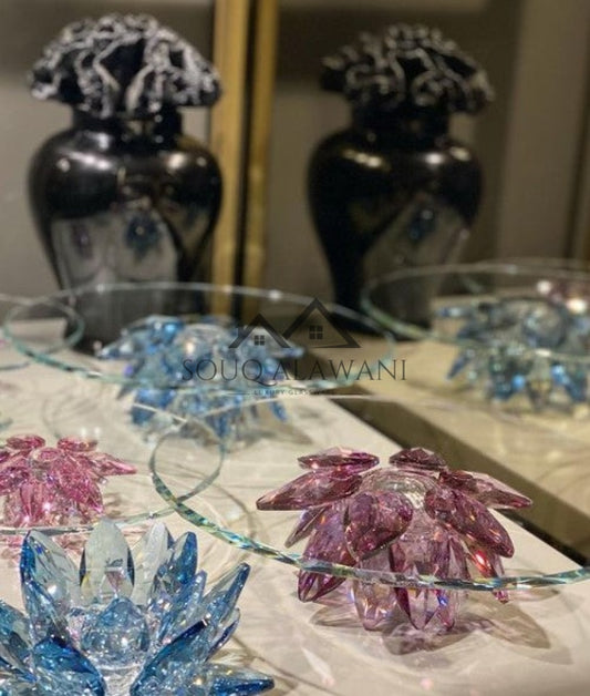 طقم ستاند كيك كريستال - SOUQ ALAWANI