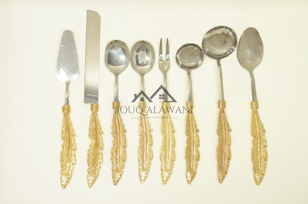 طقم ملاعق تقديم 8 قطع - SOUQ ALAWANI