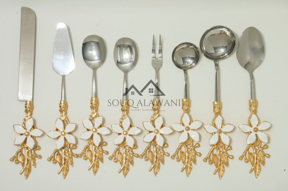طقم ملاعق تقديم 8 قطع - SOUQ ALAWANI