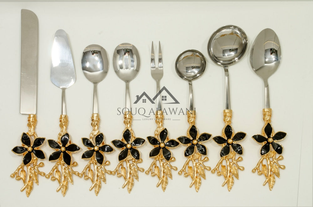طقم ملاعق تقديم 8 قطع - SOUQ ALAWANI