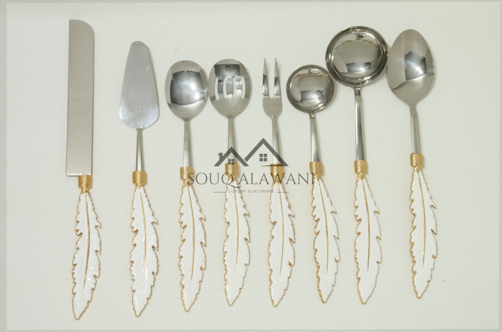 طقم ملاعق تقديم 8 قطع - SOUQ ALAWANI