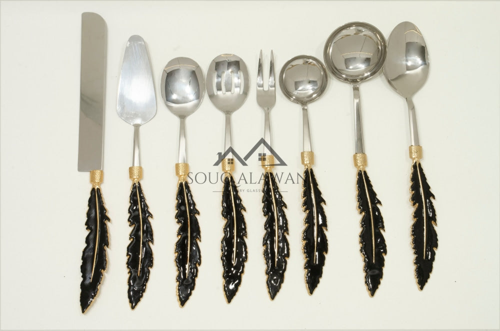 طقم ملاعق تقديم 8 قطع - SOUQ ALAWANI