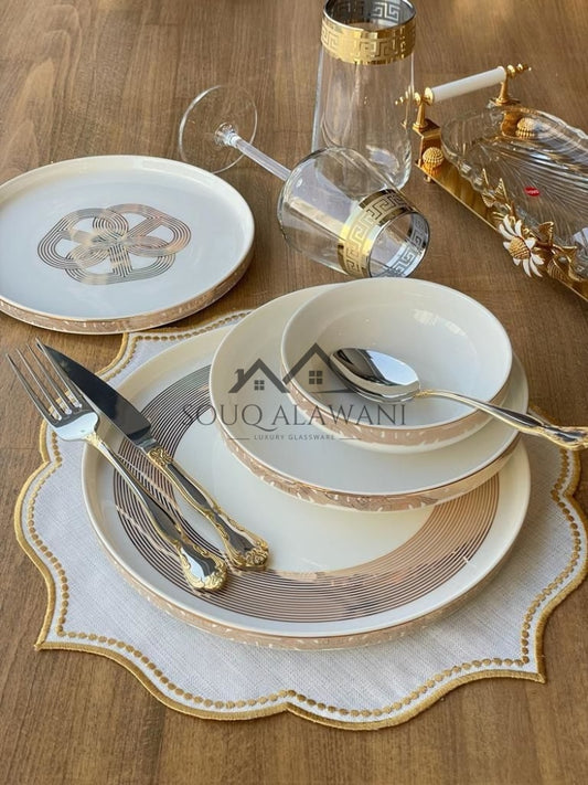 طقم سفرة 24 قطعة / 6 أشخاص - SOUQ ALAWANI